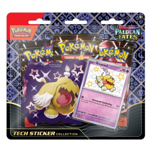 Pokémon Scarlet & Violet Paldean Fates Tech Sticker Blister - Greavard