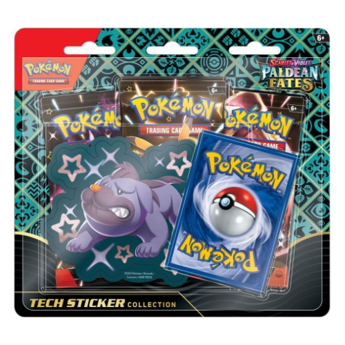 Pokémon Scarlet & Violet Paldean Fates Tech Sticker Blister - Maschiff