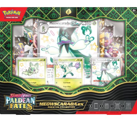 Pokémon Scarlet & Violet Paldean Fates Premium Collection Box - Meowscarada EX