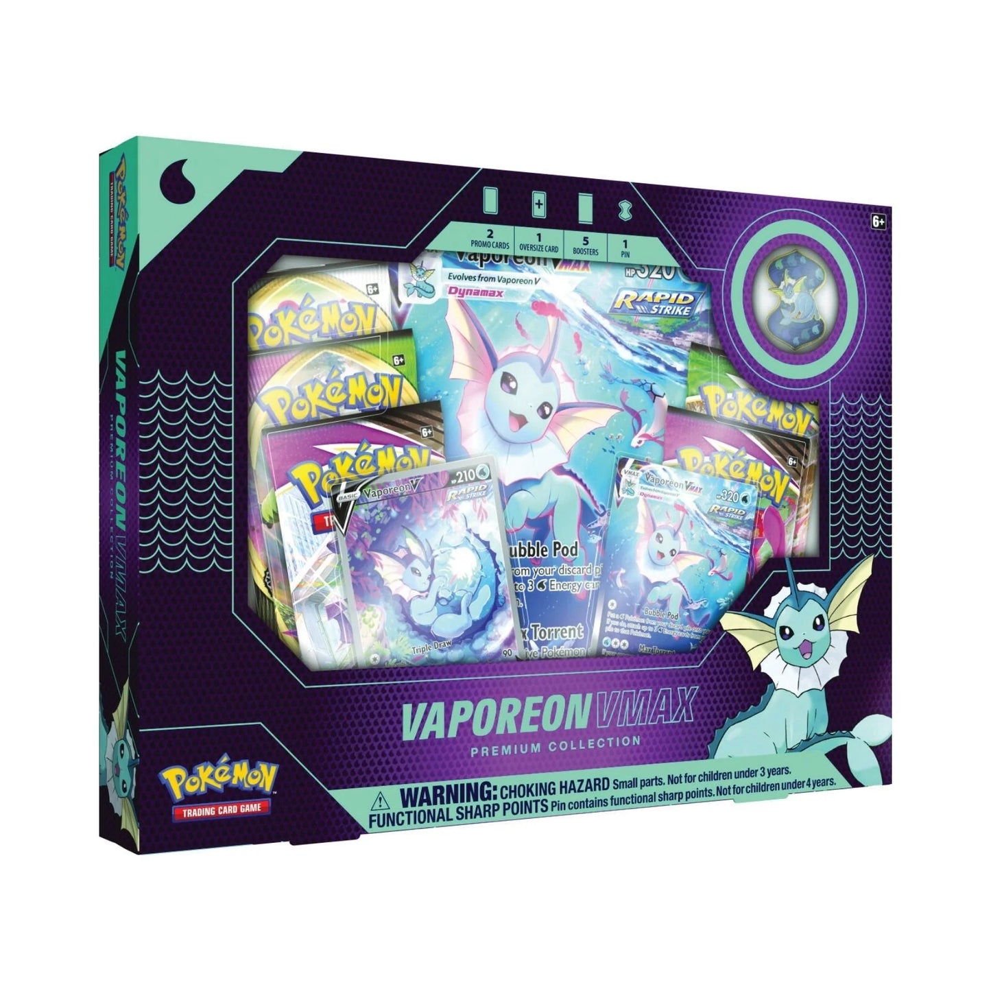 Pokémon Vapereon VMAX Premium Collection Box