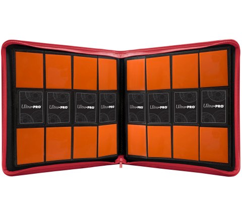 Ultra Pro 12-Pocket Binder Zippered - Rood