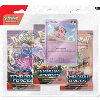 Pokémon Scarlet & Violet Temporal Forces 3-Pack Blister - Cleffa